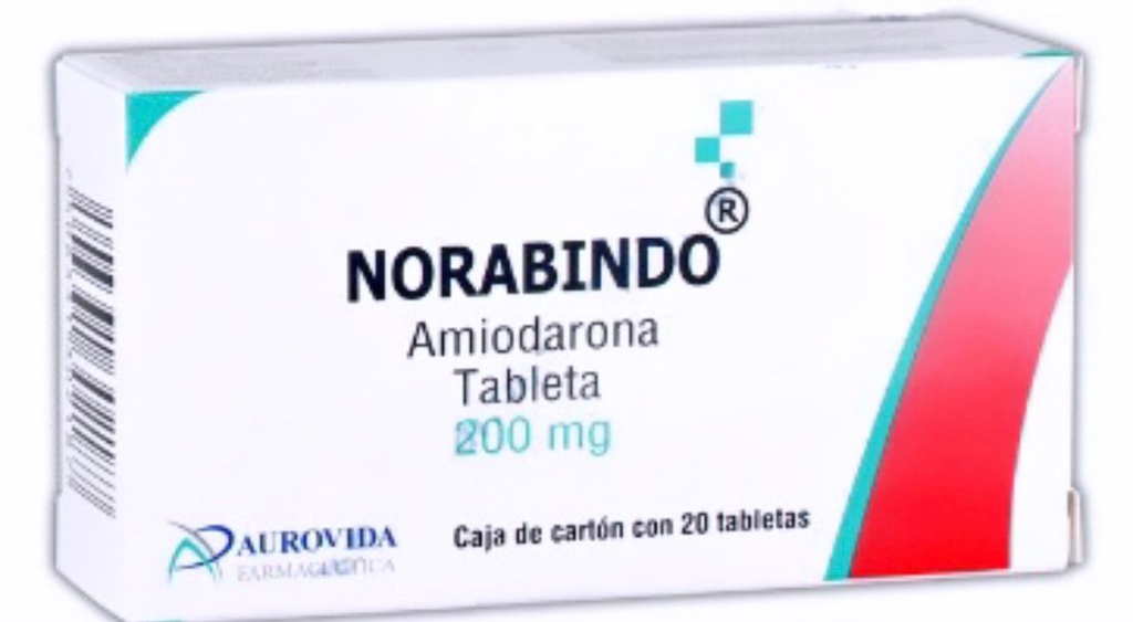 AMIODARONA 200 MG C/20 TAB NORABINDO LAB AUROVIDA
