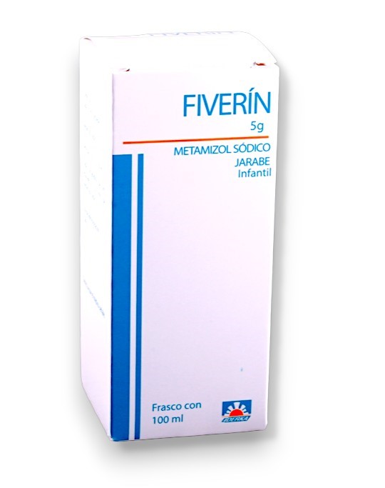 [3286] METAMIZOL SODICO JARABE INFANTIL 250 MG/5 ML FCO C/100 ML FIVERIN (5 G/100 ML) LAB EDERKA