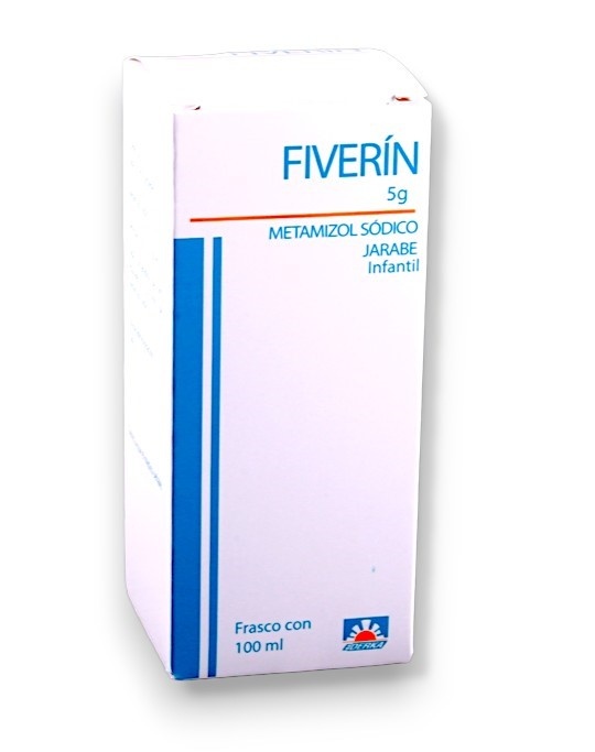 METAMIZOL SODICO JARABE INFANTIL 250 MG/5 ML FCO C/100 ML FIVERIN (5 G/100 ML) LAB EDERKA