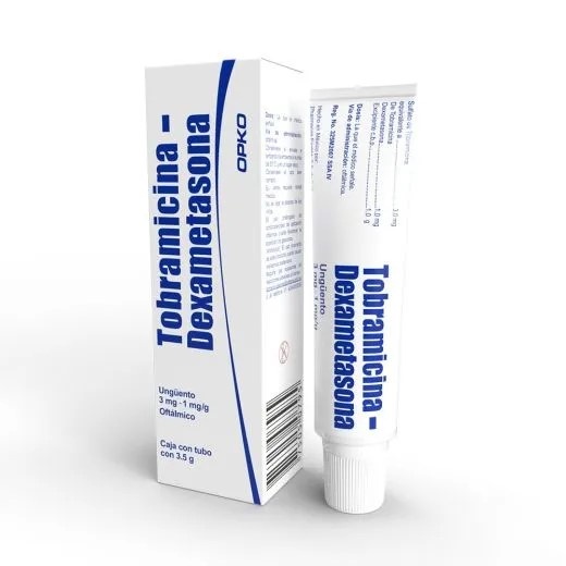 [3289] TOBRAMICINA DEXAMETASONA UNGÜENTO OFTALMICO 3/1 MG/G TUBO C/3.5 G LAB EXAKTA