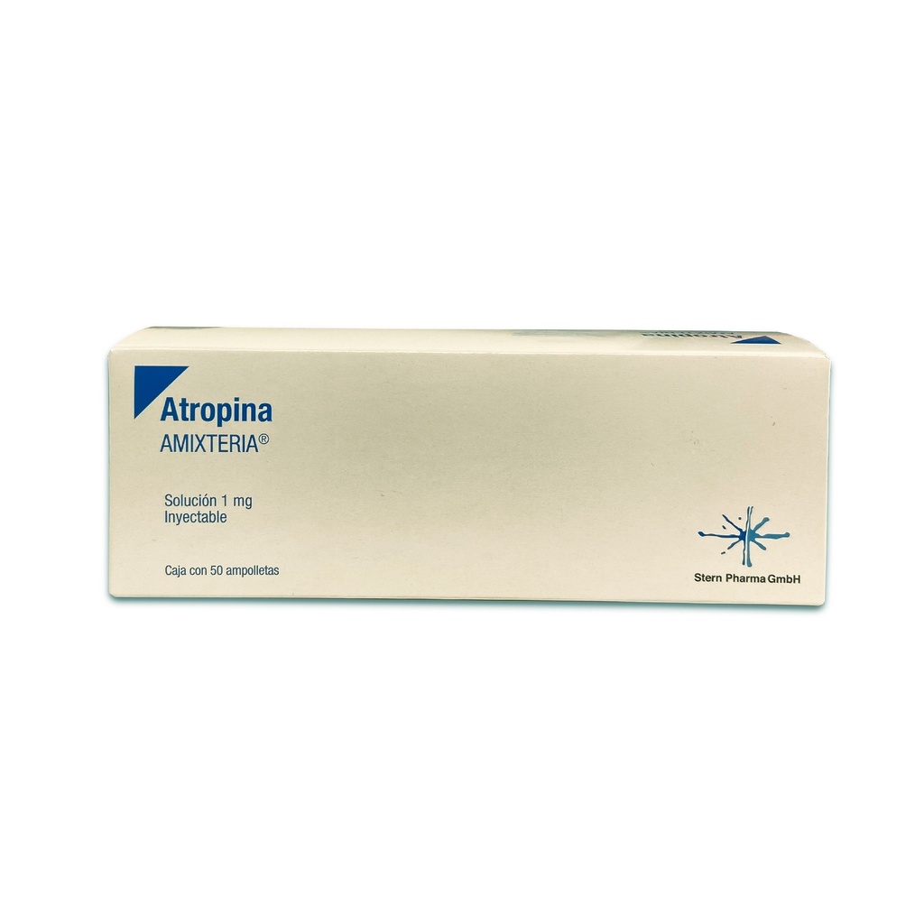 ATROPINA SOL INY 1 MG/ML C/1 AMP AMIXTERIA LAB STERN PHARMA