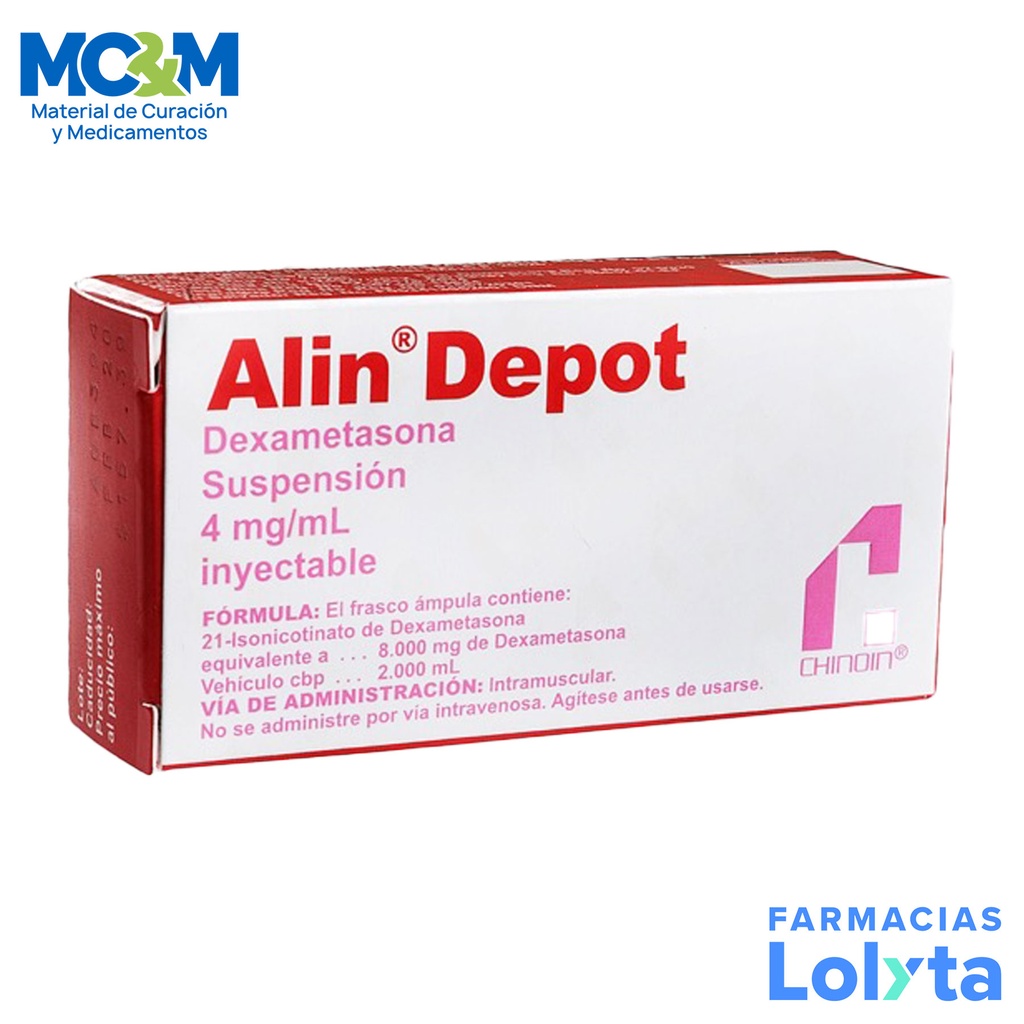 ALIN DEPOT SUSP INY 4 MG/ML FCO AMP 2 ML DEXAMETASONA LAB CHINOIN