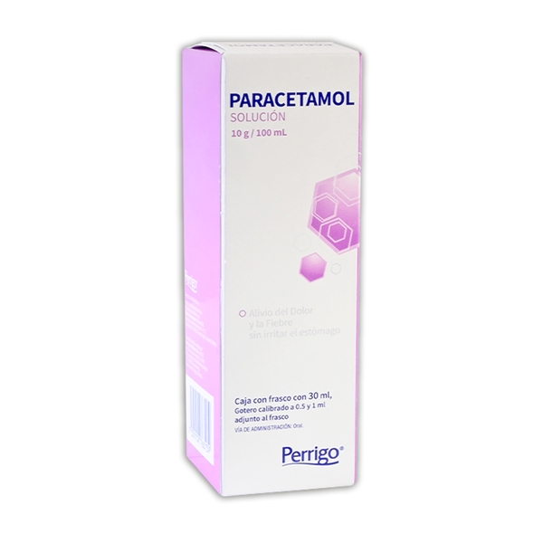 PARACETAMOL SOL ORAL 10 G/100 ML FCO C/30 ML LAB PERRIGO