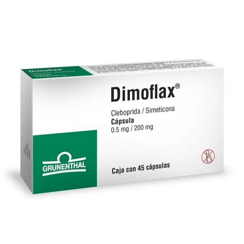 DIMOFLAX 0.5/200 MG C/45 CAP CLEBOPRIDA SIMETICONA LAB GRUNENTHAL