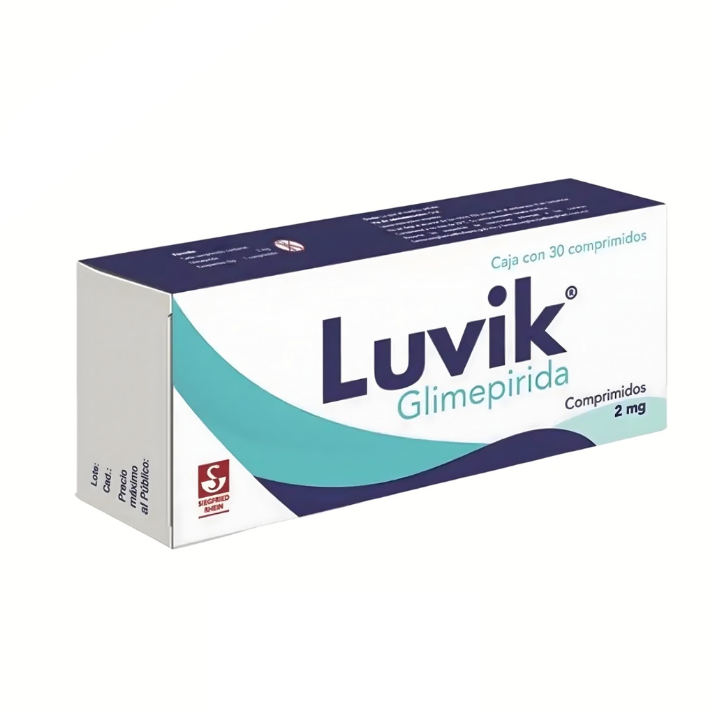 LUVIK 2 MG C/30 TAB GLIMEPIRIDA LAB SIEGFRIED RHEIN