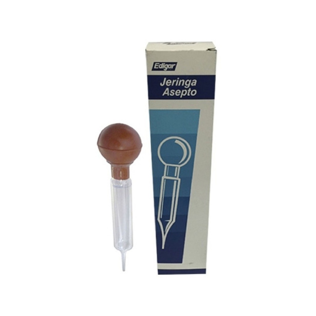 JERINGA ASEPTO DE IRRIGACION VIDRIO 60 ML EDIGAR