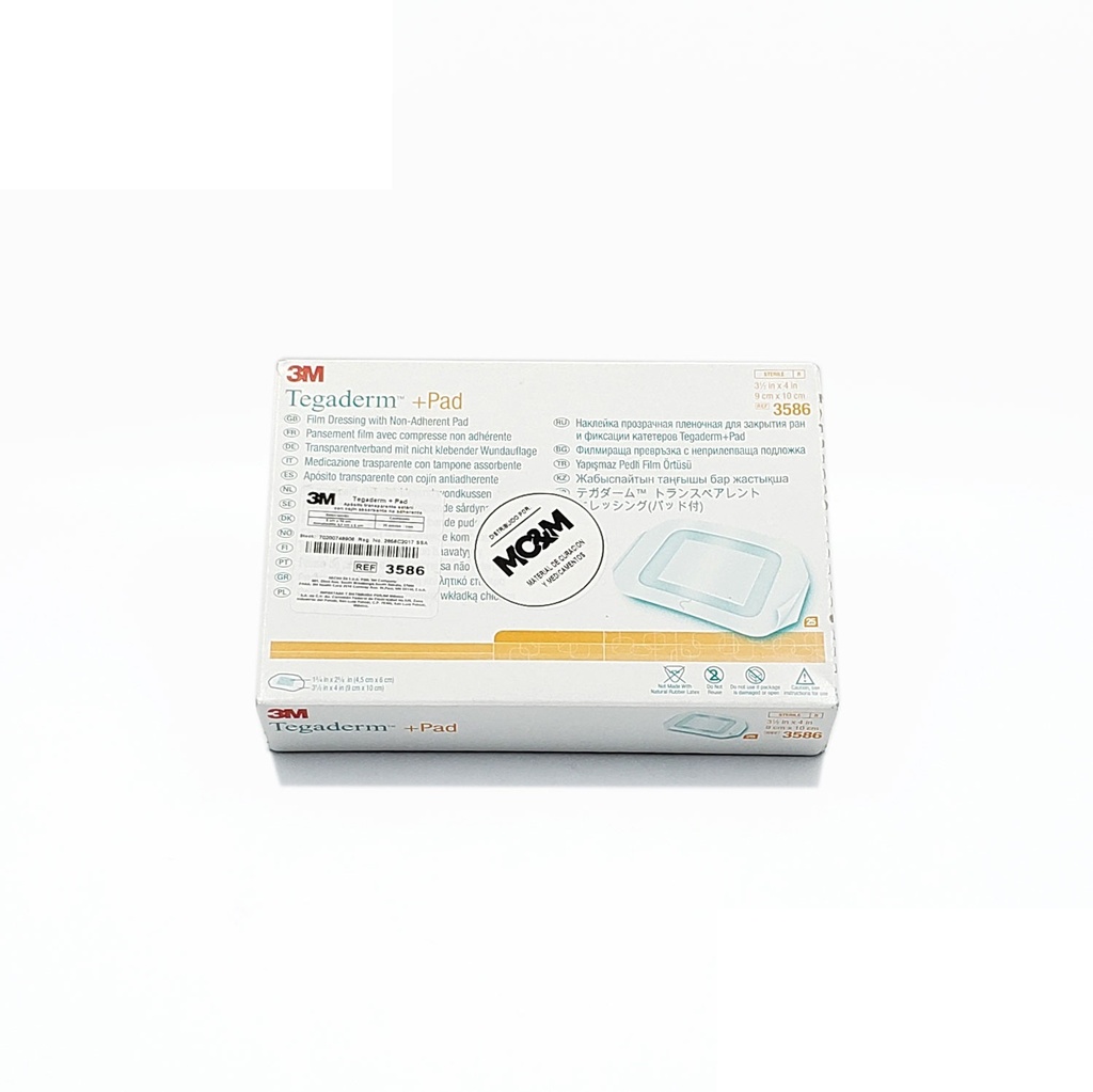 [2726] TEGADERM+PAD 9 X 10 CM C/25 PZAS APOSITO TRANSPARENTE CON COJIN ANTIADHERENTE REF 3586 3M