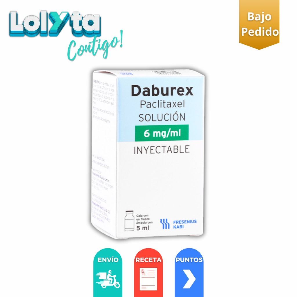 PACLITAXEL SOL INY 30 MG/5 ML (6 MG/ML) DABUREX LAB FRESENIUS
