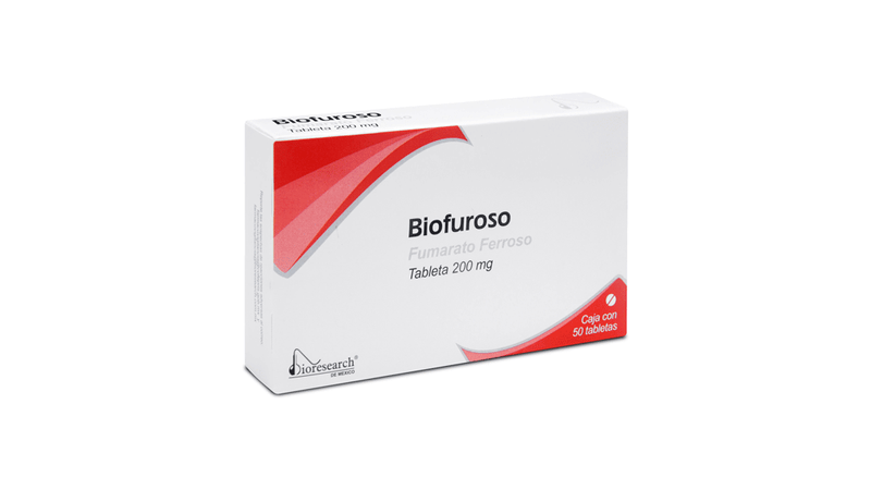 FUMARATO FERROSO 200 MG C/50 TAB BIOFUROSO LAB BIORESEARCH