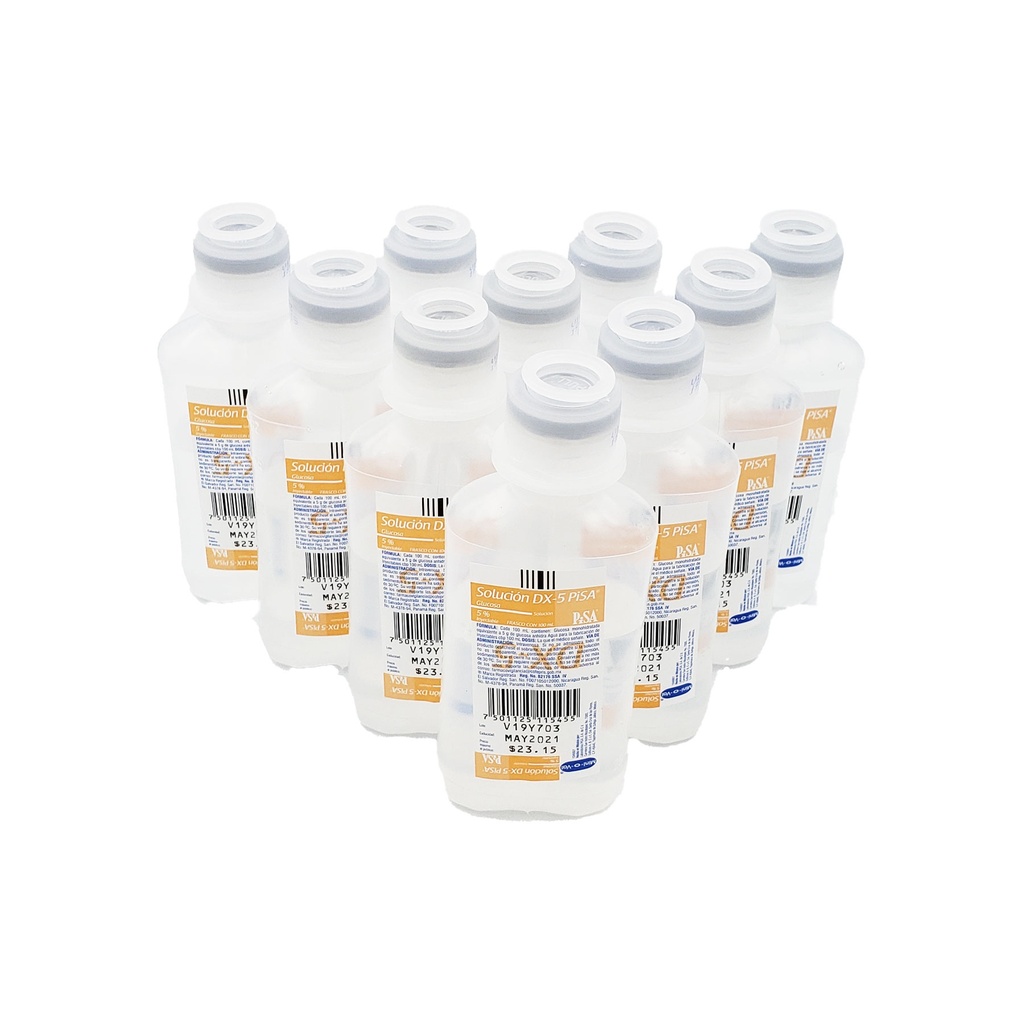 GLUCOSA 5% SOL INY 100 ML SOLUCION DX-5 LAB PISA