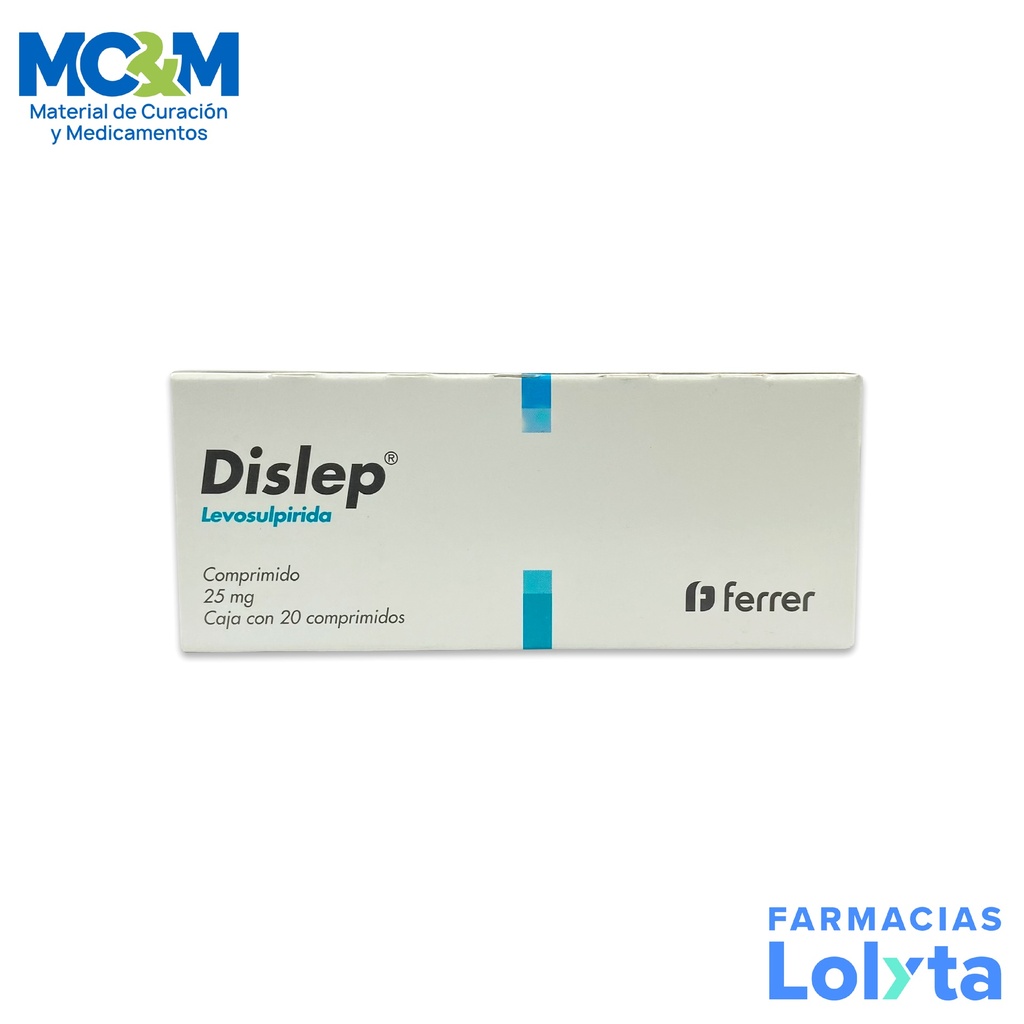 DISLEP 25 MG C/20 COMPRIMIDOS LEVOSULPIRIDA LAB FERRER