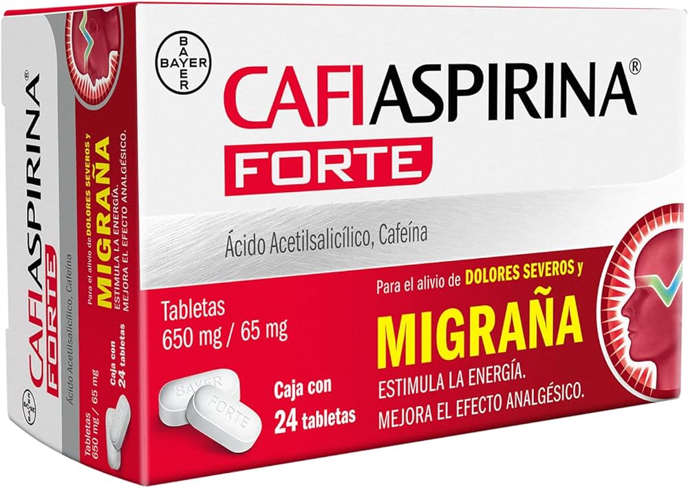 CAFIASPIRINA FORTE 650/65 MG C/24 TAB ACIDO ACETILSALICILICO CAFEINA LAB BAYER