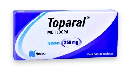 [3596] METILDOPA 250 MG C/30 TAB TOPARAL LAB NOVAG