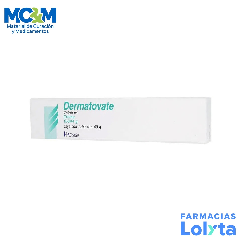 DERMATOVATE CREMA 0.044/100 G TUBO C/40 G CLOBETASOL LAB GSK