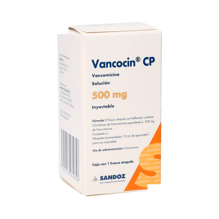 [287] VANCOCIN CP SOL INY 500 MG VANCOMICINA LAB SANDOZ