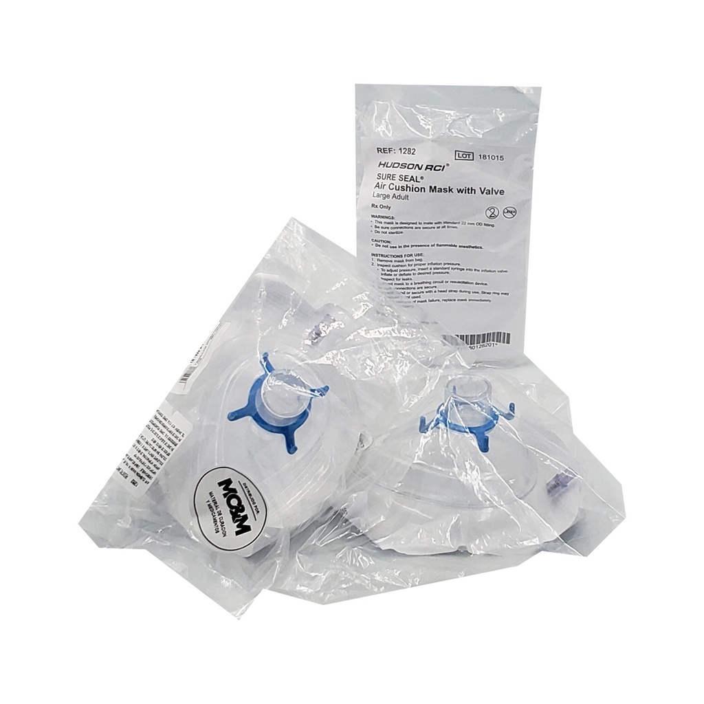 MASCARILLA PARA ANESTESIA #5 ADULTO GRANDE AZUL REF 1282 HUDSON