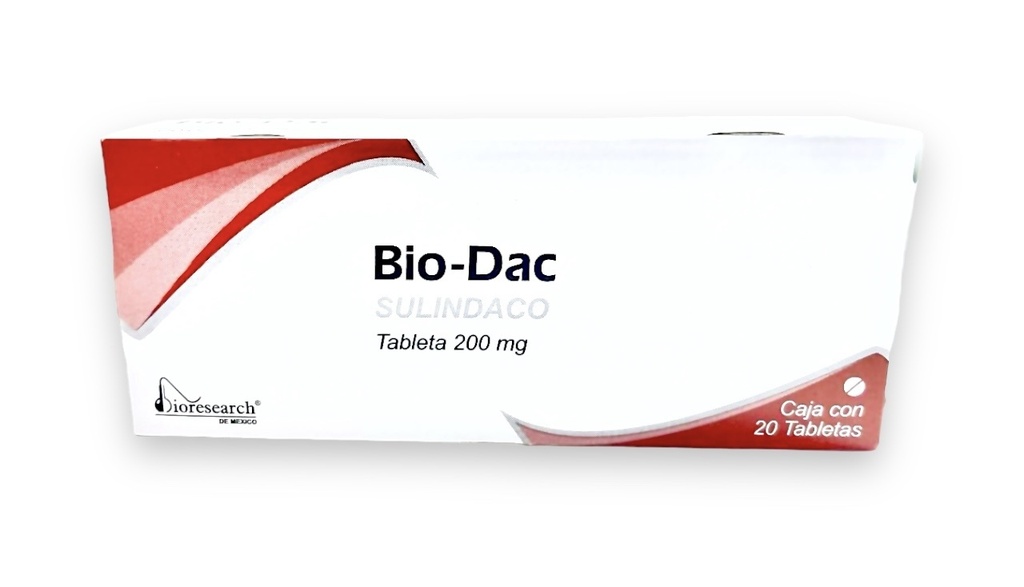 SULINDACO 200 MG C/20 TAB BIO-DAC LAB BIORESEARCH