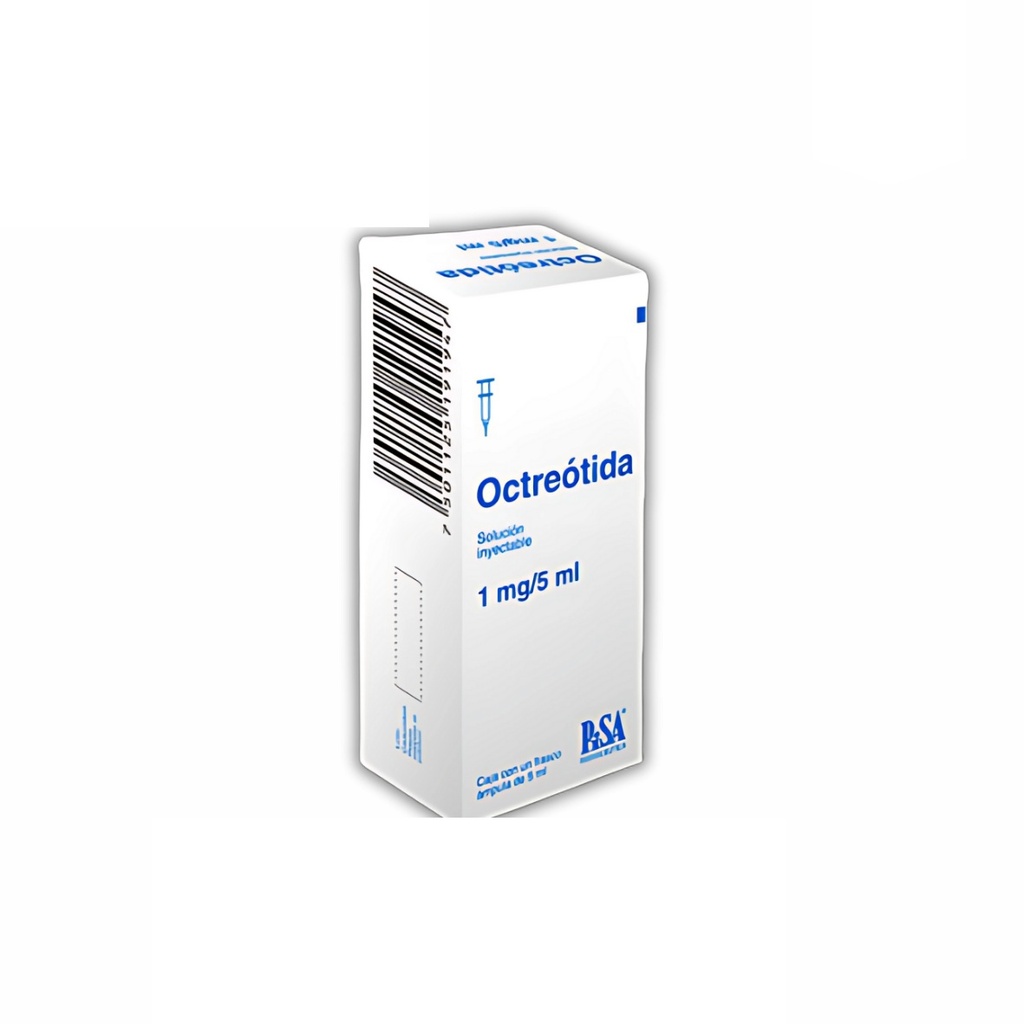 OCTREOTIDA SOL INY 1 MG/5 ML C/1 FCO AMP (RF)