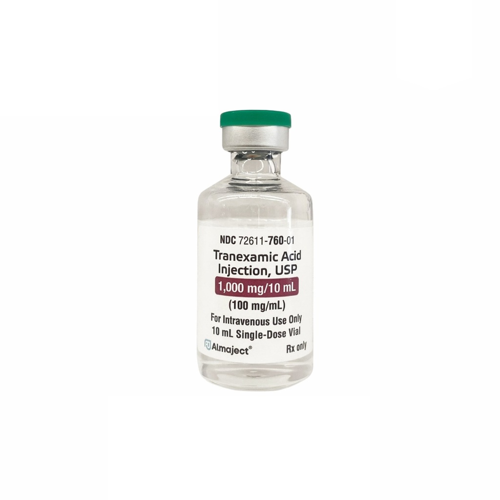 ACIDO TRANEXAMICO SOL INY 1G/10ML AMPULA