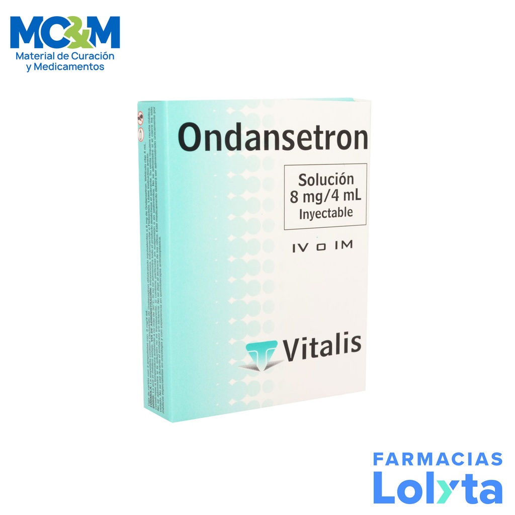 ONDANSETRON SOL INY 8 MG/4 ML C/3 AMP SETRONALIS LAB VITALIS