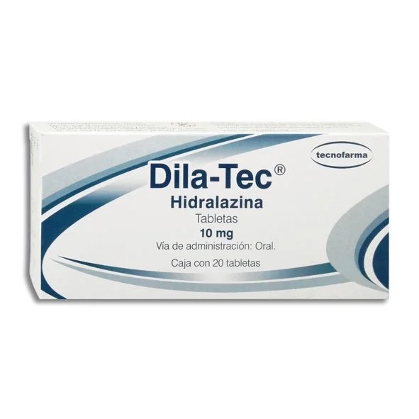 HIDRALAZINA 10 MG C/20 TAB DILA-TEC LAB TECNOFARMA
