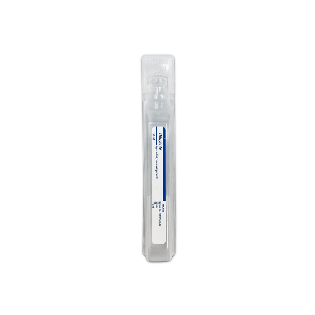 AGUA INYECTABLE ESTERIL 10 ML LAB PISA
