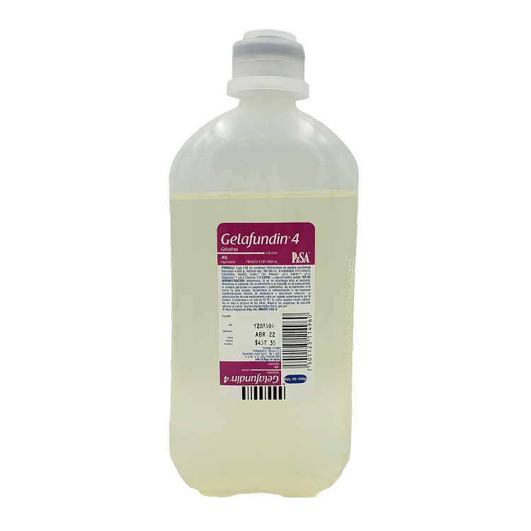 GELAFUNDIN 4 SOL INY 500 ML GELATINA 4% LAB PISA