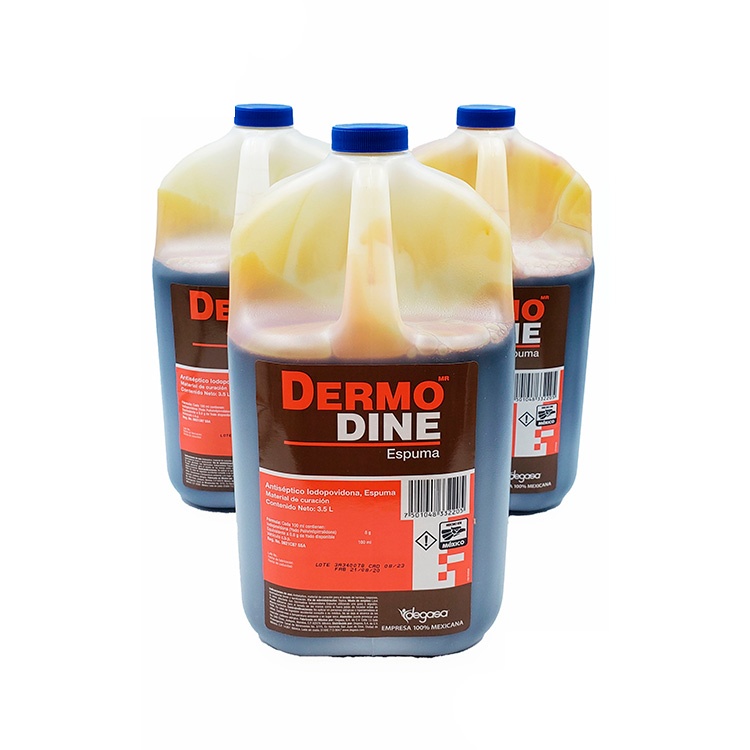ISODINE 3.5 L IODOPOVIDONA AL 8% ESPUMA ANTISEPTICA DERMODINE DEGASA 0322010