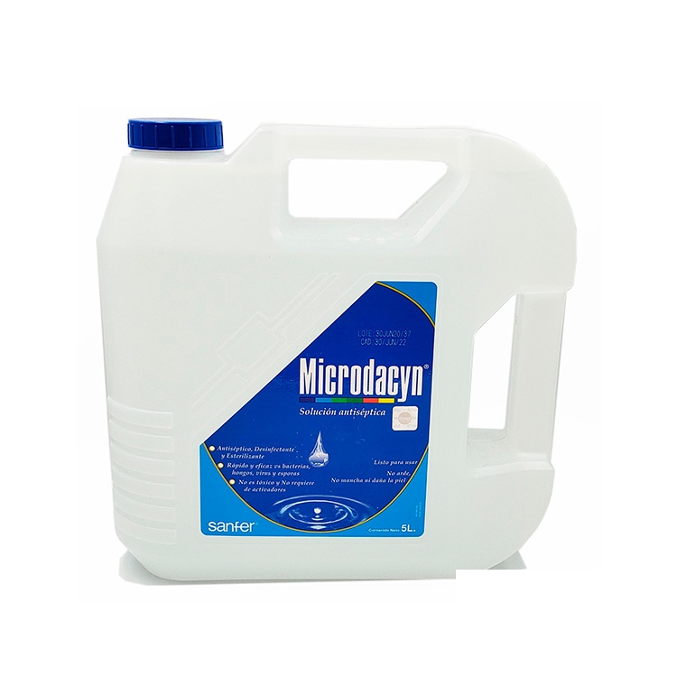 MICRODACYN 5 L SOL ESTERILIZANTE Y ANTISEPTICA DE SUPER OXIDACION LAB SANFER