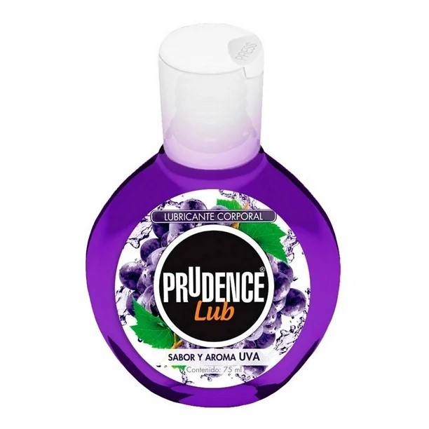 PRUDENCE LUB 75 ML SABOR Y AROMA UVA LUBRICANTE INTIMO LAB DKT