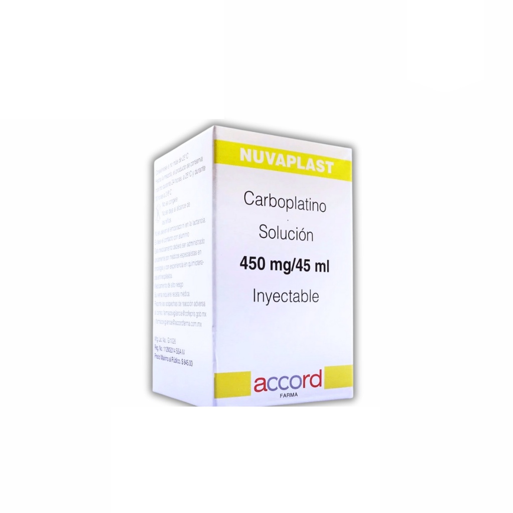 [1334] CARBOPLATINO SOL INY 450 MG/45 ML NUVAPLAST LAB ACCORD