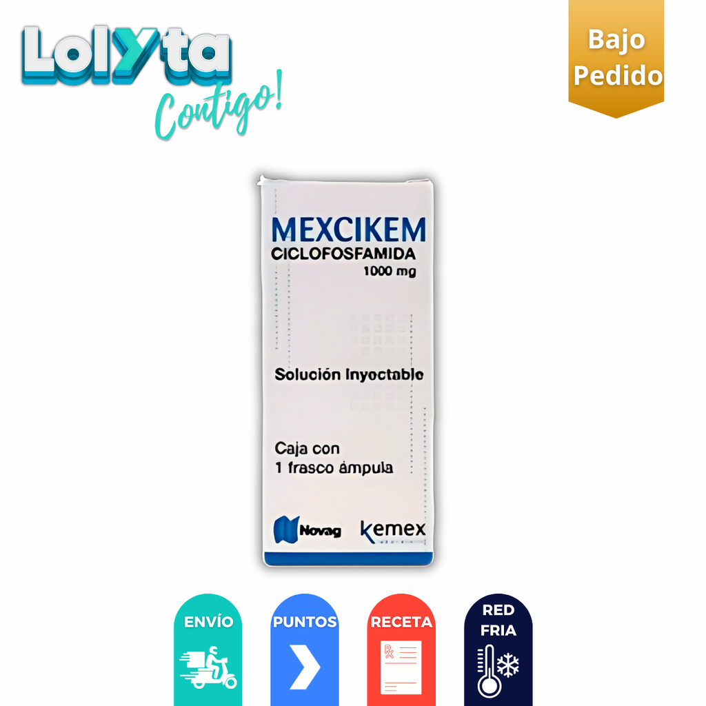 CICLOFOSFAMIDA SOL INY 1000 MG C/1 FCO AMPULA (RF)