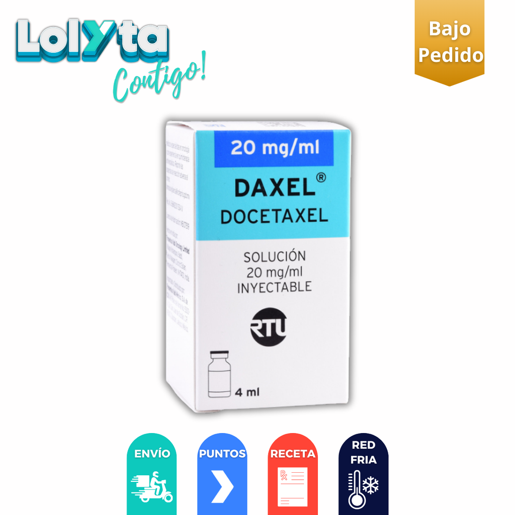 DOCETAXEL SOL INY 20 MG/ML C/1 FCO AMPULA (RF)