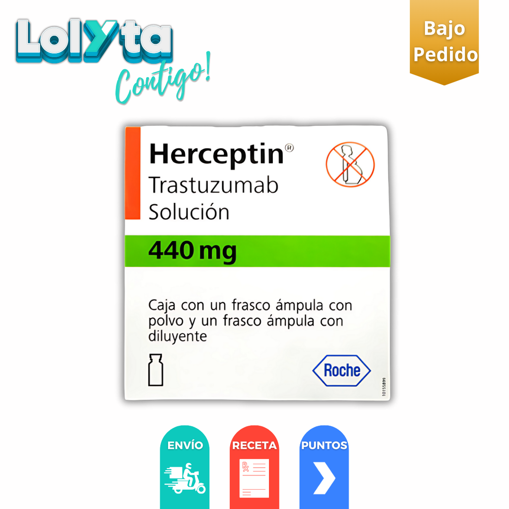HERCEPTIN SOL INY 440 MG/20 ML C/1 FCO AMPULA TRASTUZUMAB LAB ROCHE