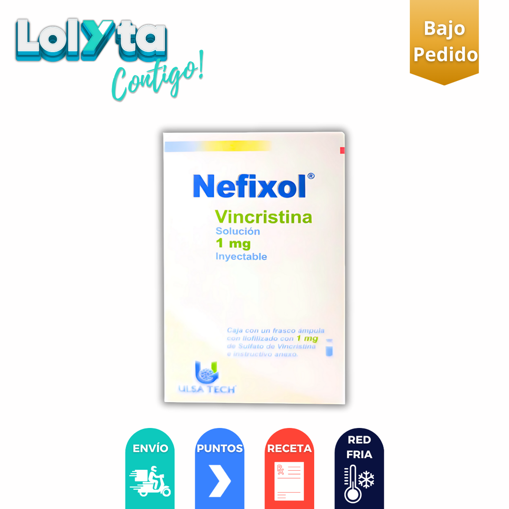 VINCRISTINA SOL INY 1 MG C/1 FCO AMPULA (RF)