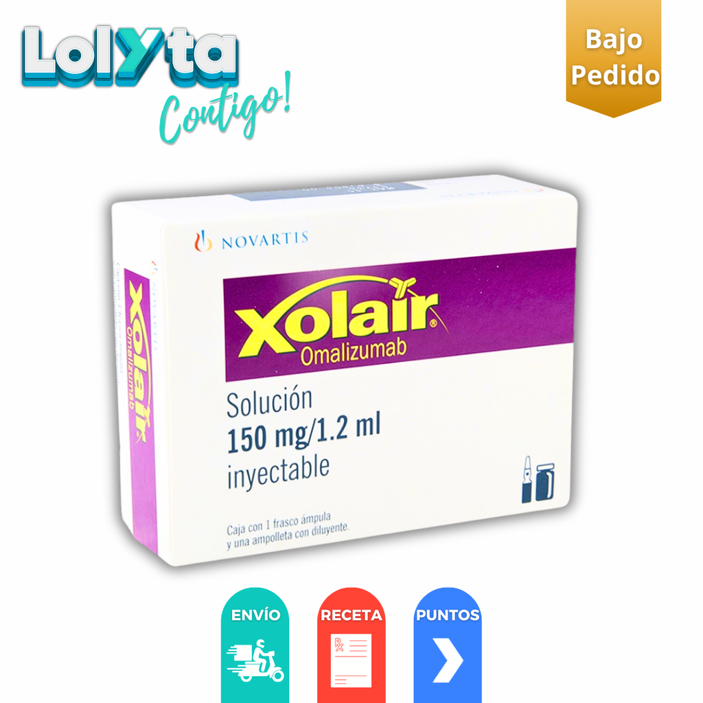 XOLAIR SOL INY 150 MG/1.2 ML OMALIZUMAB LAB NOVARTIS