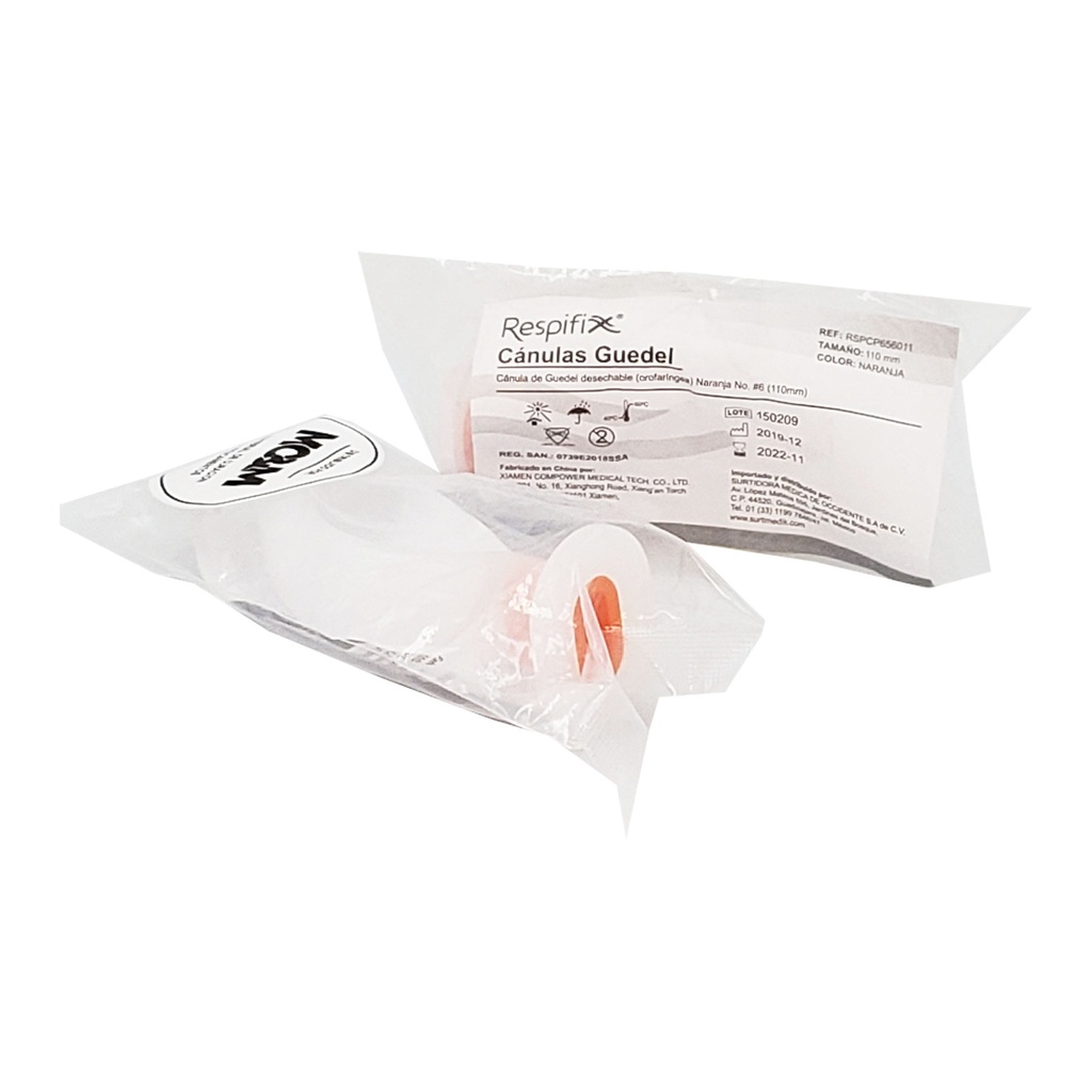 [2777] CANULA DE GUEDEL N0. 6 110 MM NARANJA RESPIFIX