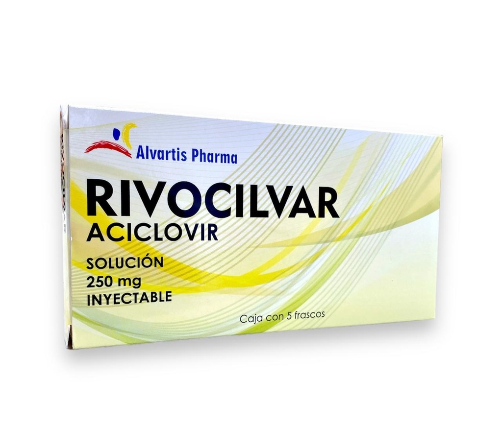 ACICLOVIR SOL INY 250 MG C/5 AMP RIVOCILVAR LAB ALVARTIS PHARMA