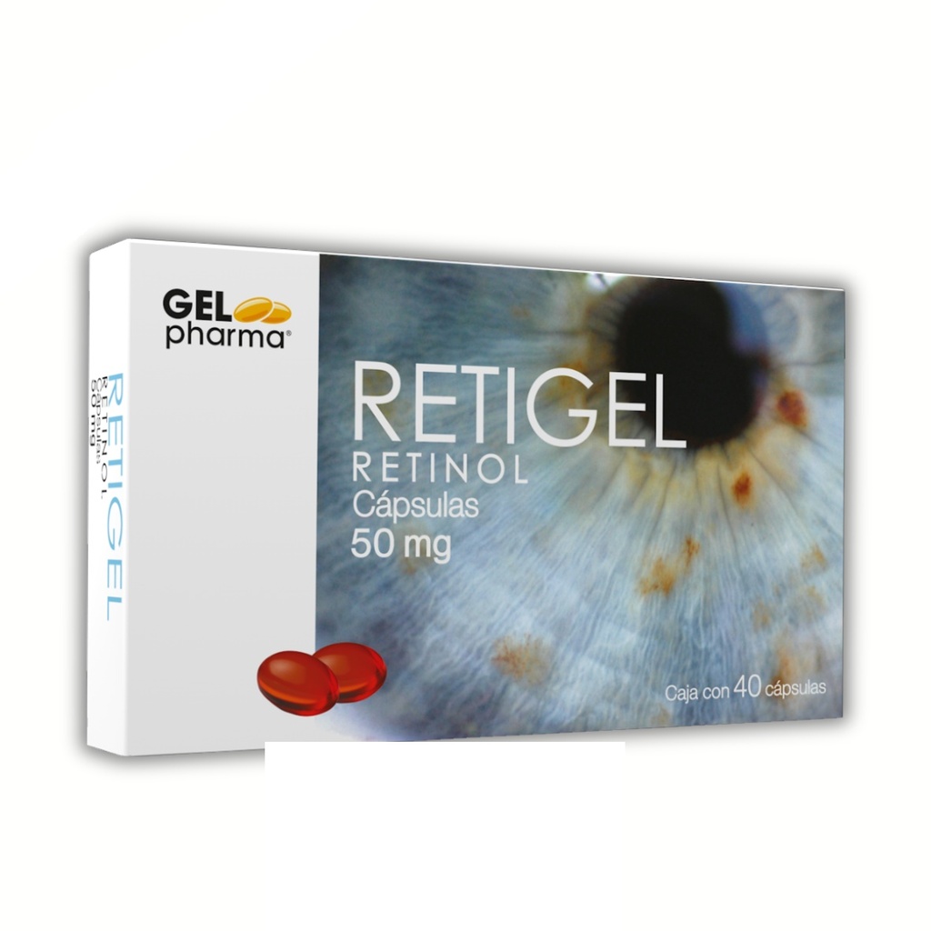 RETINOL 50 MG C/40 CAP RETIGEL (VITAMINA A) LAB GELPHARMA