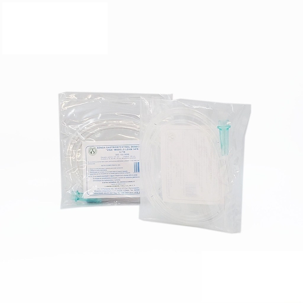 [4366] SONDA GASTROINTESTINAL T/LEVIN CAL 14 FR V-710 VISA