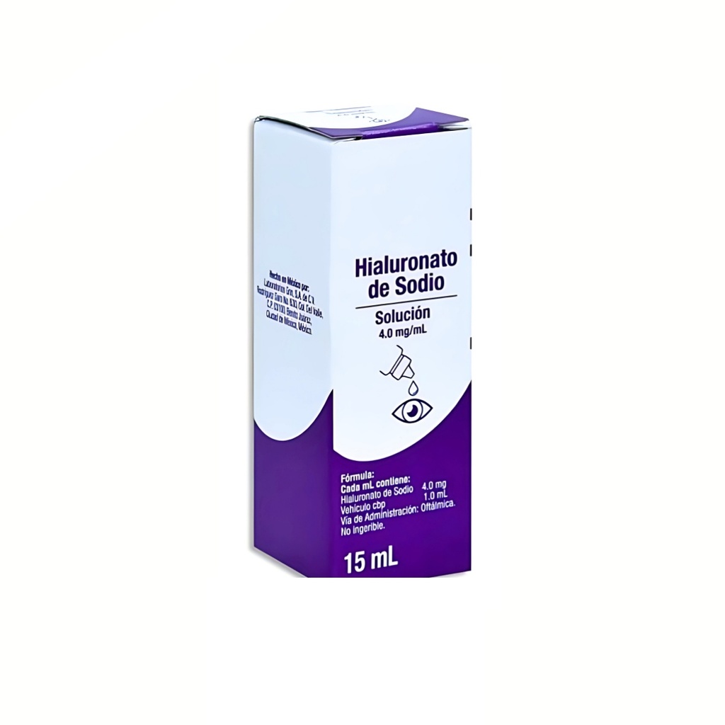 HIALURONATO DE SODIO SOL OFTALMICA 4 MG/ML FCO C/15 ML LAB GRIN