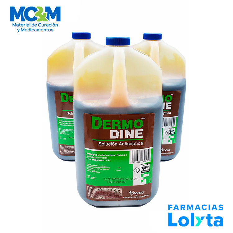 ISODINE 3.5 L IODOPOVIDONA AL 11% SOLUCION ANTISEPTICA DERMODINE DEGASA 0323000