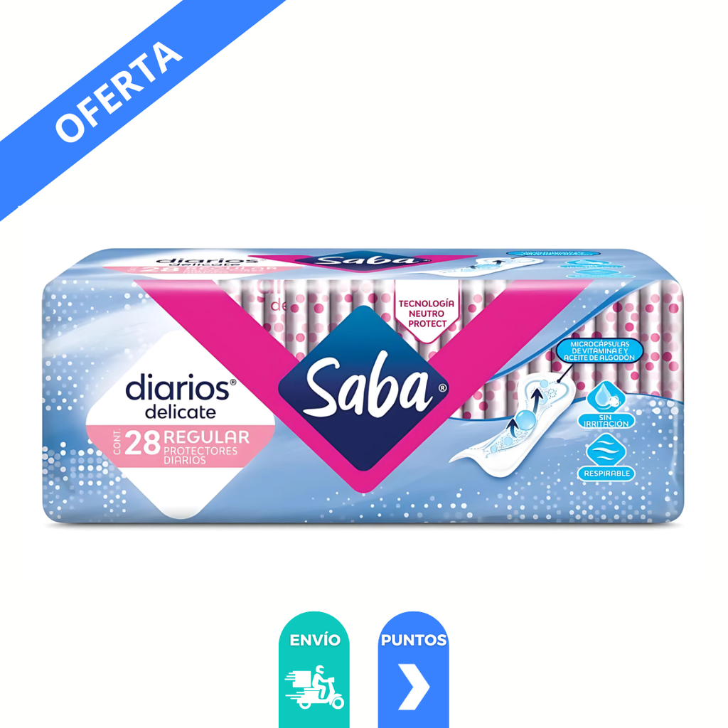 SABA DIARIOS C/28 PROTECTORES REGULAR ESSITY