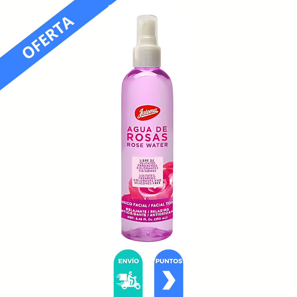 AGUA DE ROSAS 250 ML TONICO FACIAL LAB JALOMA
