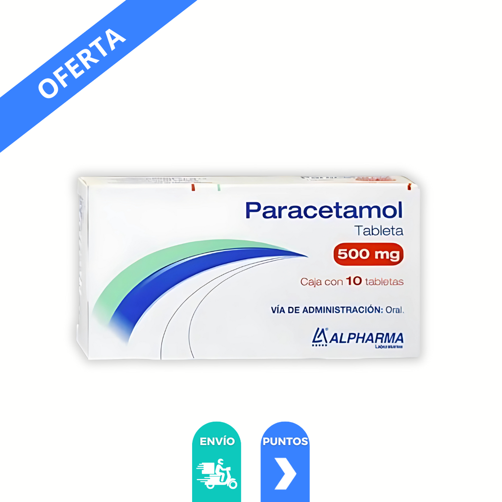 PARACETAMOL 500 MG C/10 TAB LAB ALPHARMA