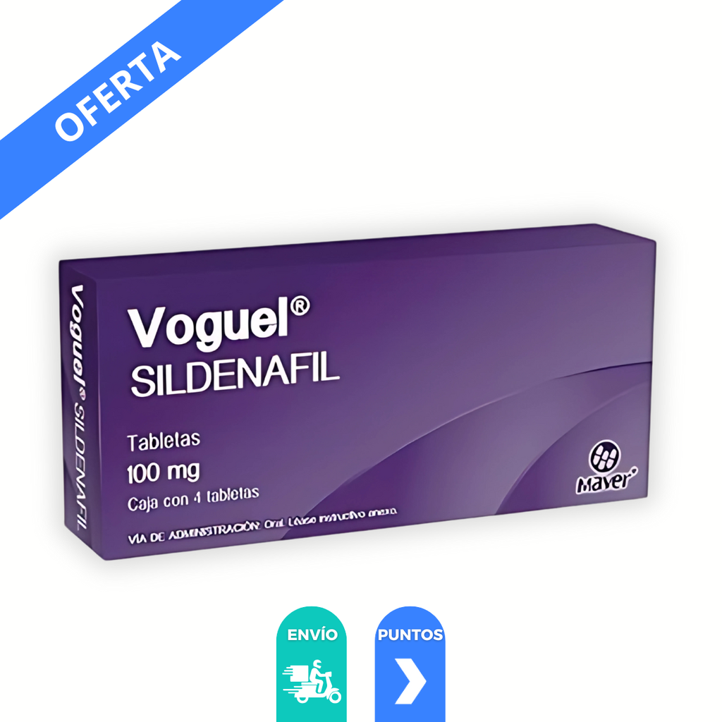 [3936] SILDENAFIL 100 MG C/4 TAB VOGUEL LAB MAVER