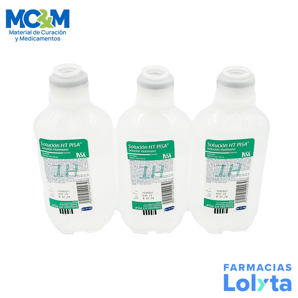 HARTMANN SOL INY 250 ML SOLUCION HT LAB PISA