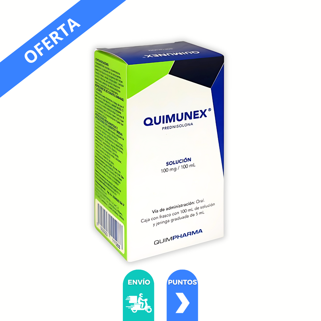 [3941] PREDNISOLONA SOL ORAL 100 MG/100 ML FCO C/100 ML QUIMUNEX LAB QUIMFARMA
