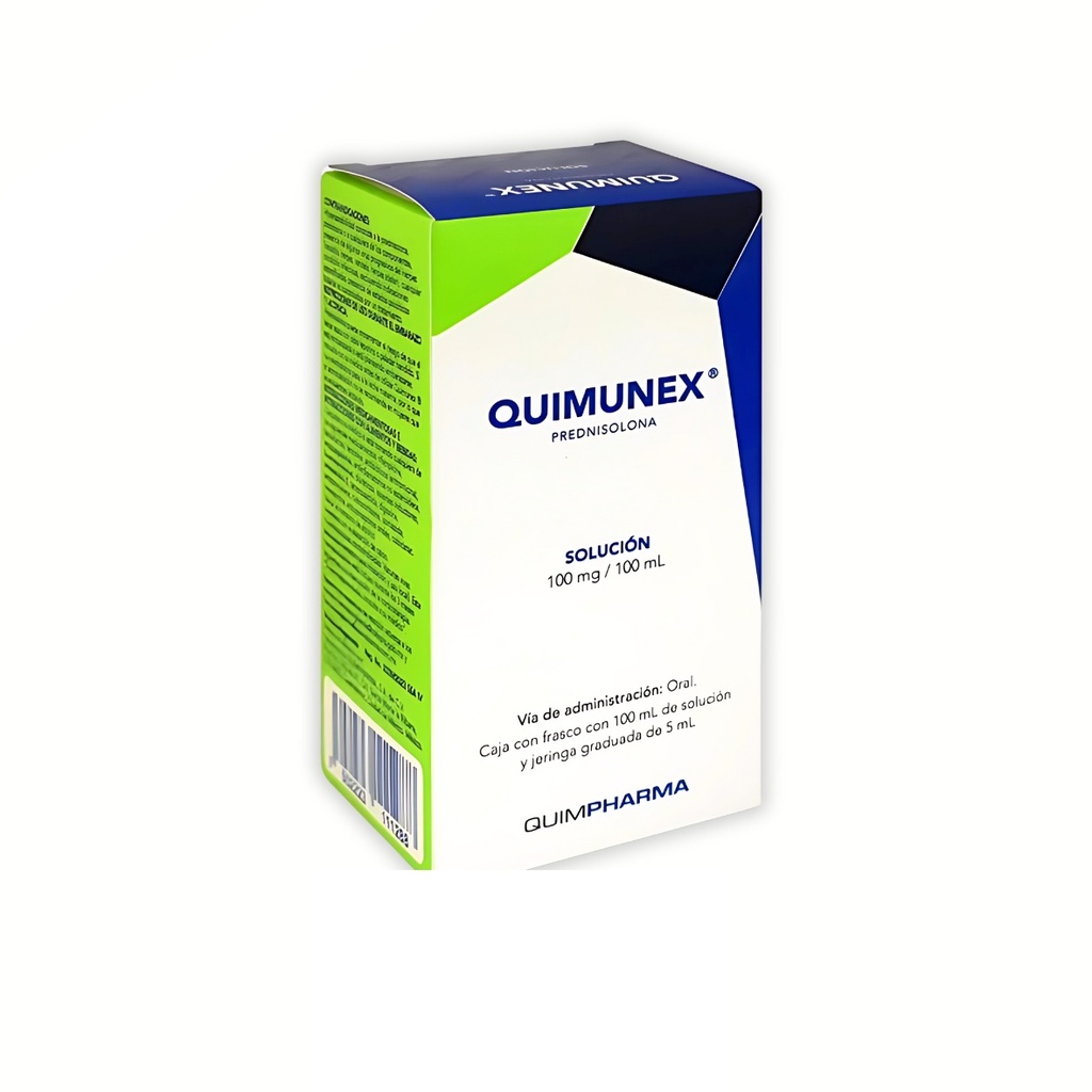 PREDNISOLONA SOL ORAL 100 MG/100 ML FCO C/100 ML QUIMUNEX LAB QUIMFARMA