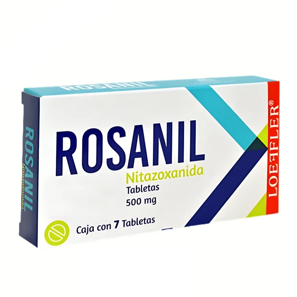 NITAZOXANIDA 500 MG C/7 TAB ROSANIL LAB LOEFFLER